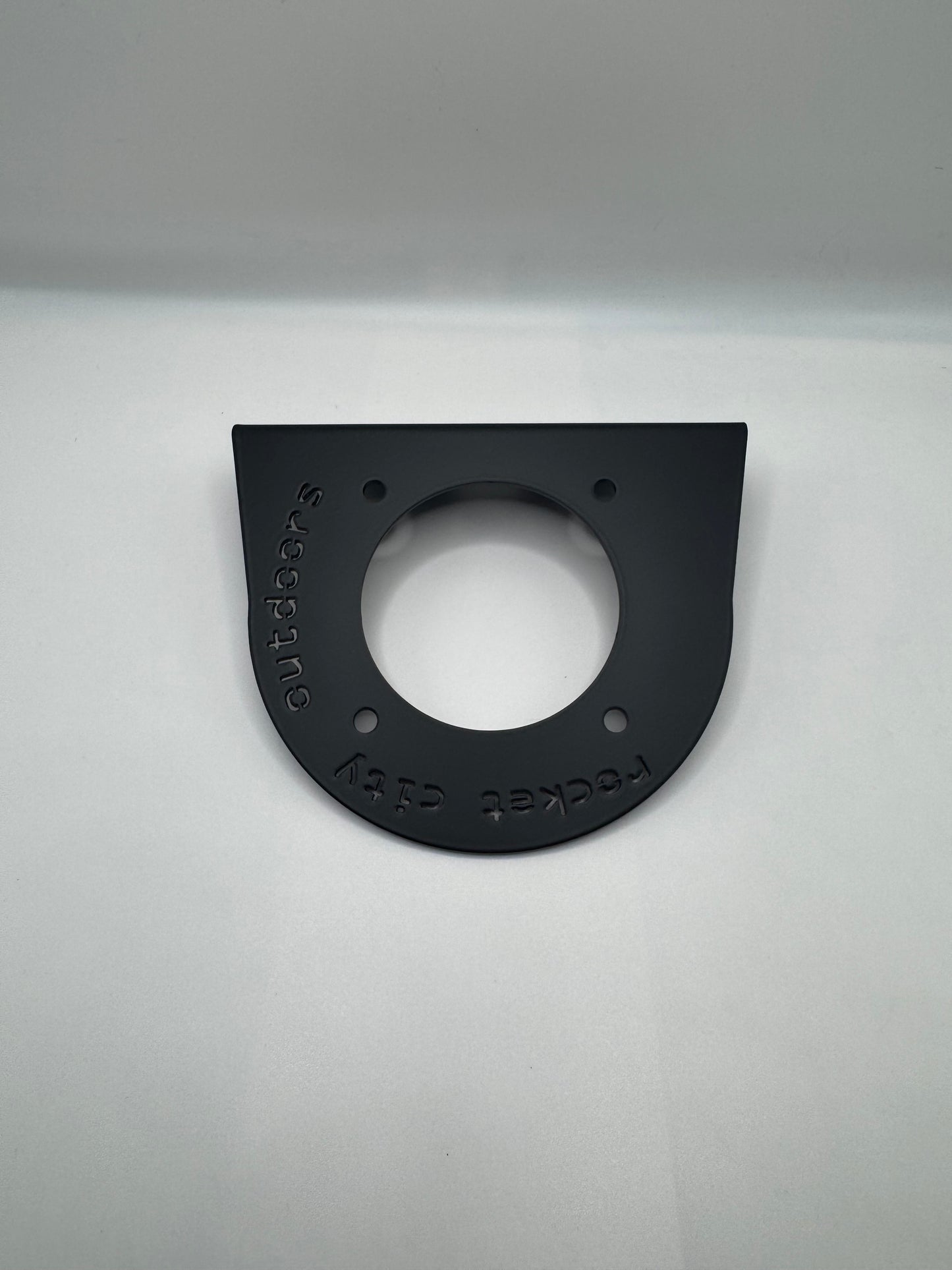 Non-Corner Bass Boat Battery Switch Mounting Bracket - Black