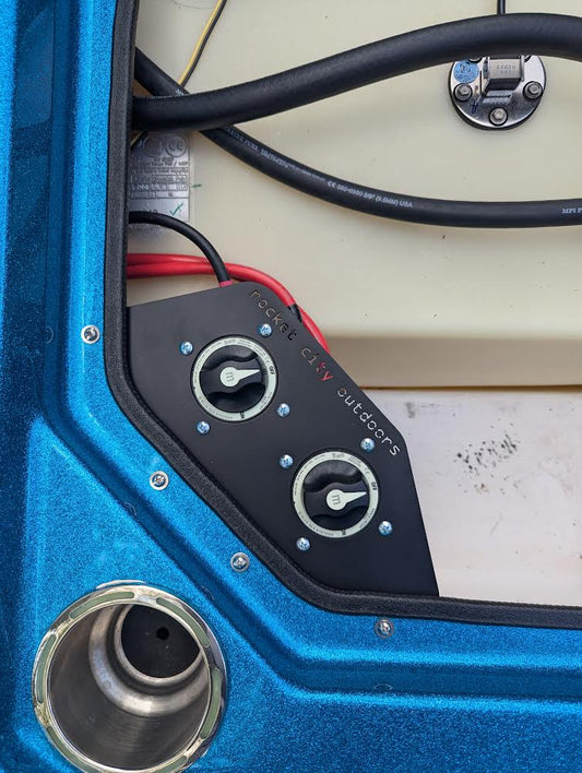 Bass Cat boats Puma/Caracal/STS battery switch or flowrite control mounting bracket