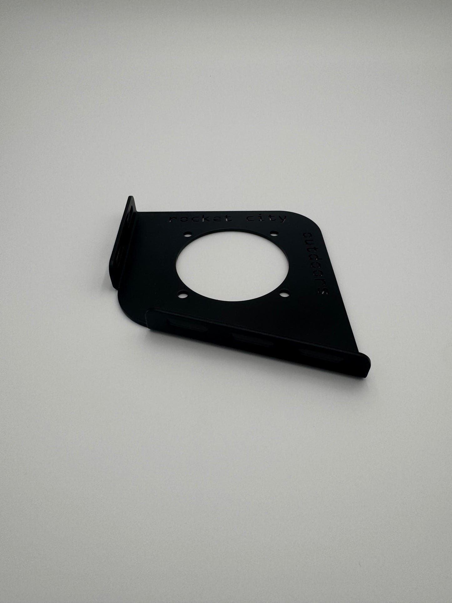 black metal Ranger Z Comanche R series trolling motor battery switch mounting bracket by rocket city outdoors
