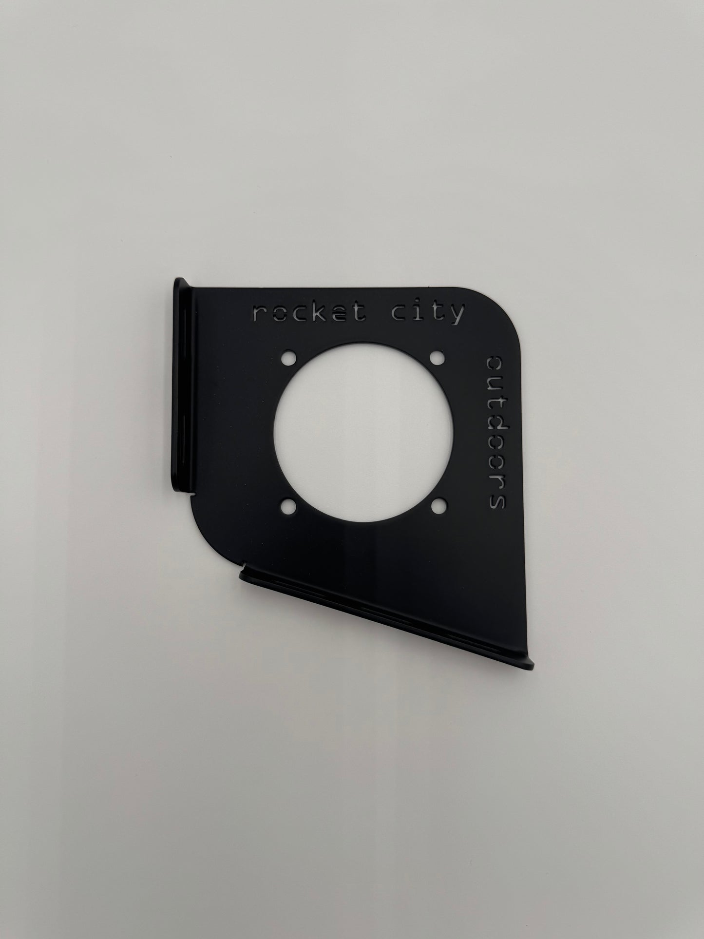 black metal Ranger Z Commanche R series trolling motor battery switch mounting bracket by rocket city outdoors