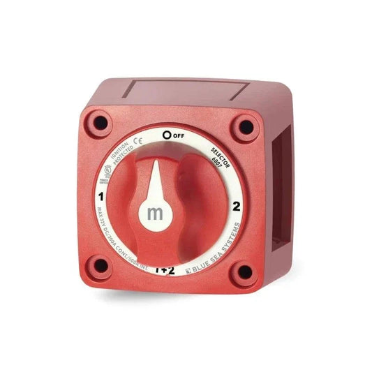 Blue Sea Systems 6007 selector switch shown as a manufacturer comparison; RCO sells an unbranded switch