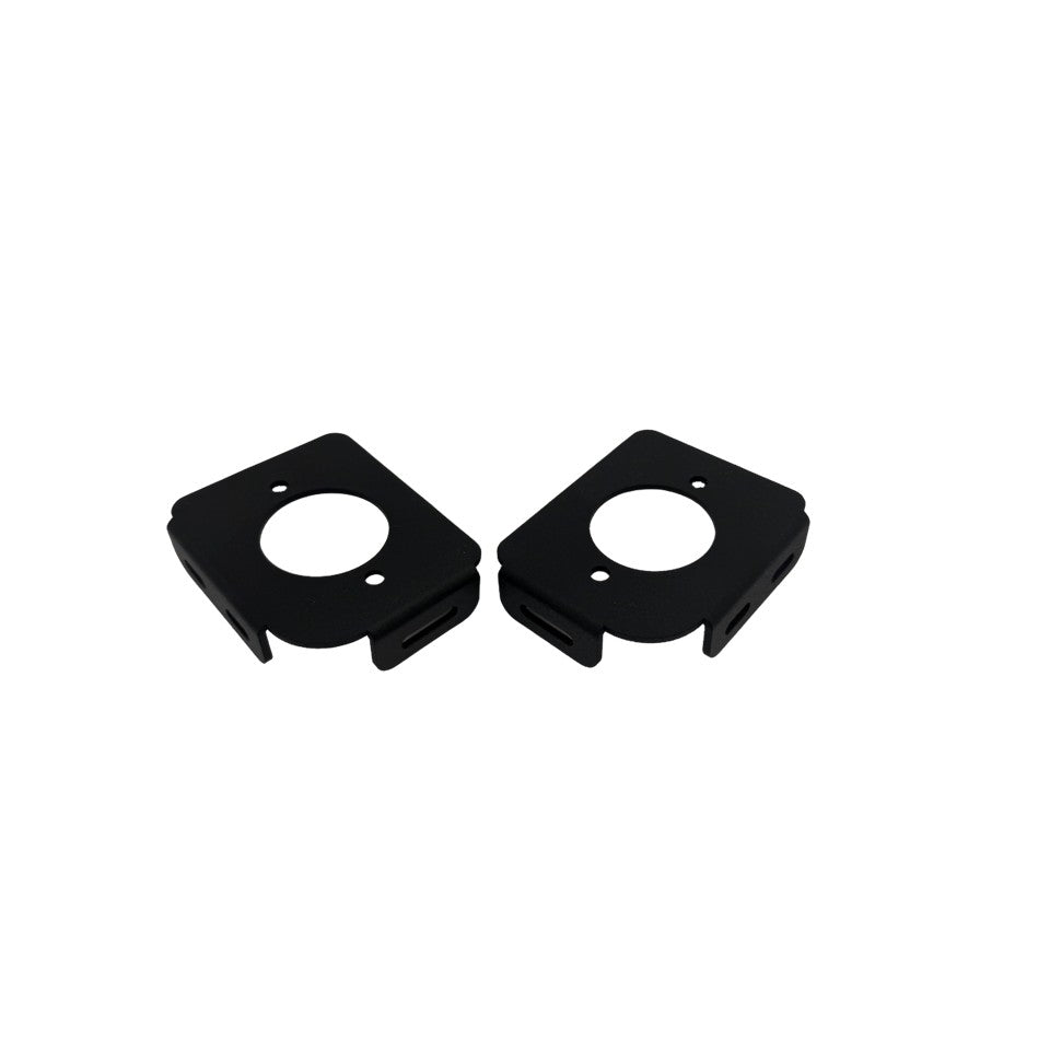 Black aluminum corner bracket for New Wire Marine 4701 breaker, fits Ranger/Triton/Nitro boats top view