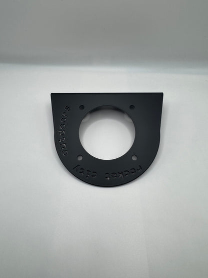 Non-Corner Bass Boat Battery Switch Mounting Bracket - Black