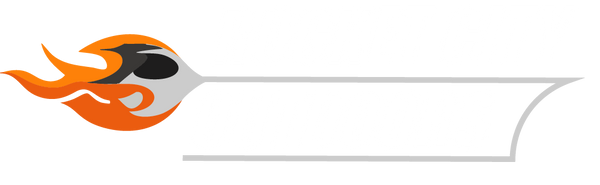 rocket city outdoors logo in white