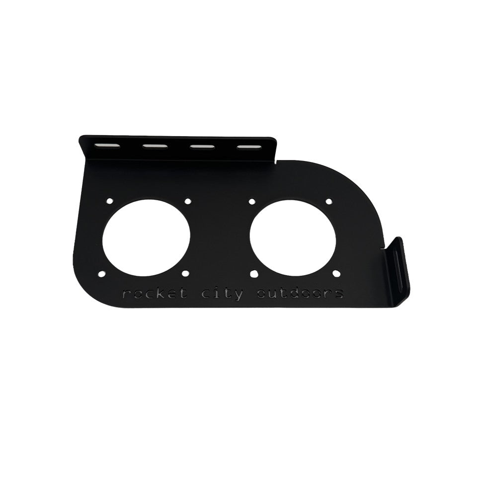 Skeeter ZXR or FXR bass boat dual battery switch or remote drain plug control corner mounting bracket 