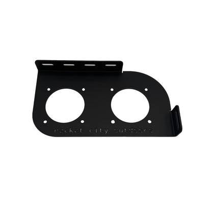 Skeeter ZXR or FXR bass boat dual battery switch or remote drain plug control corner mounting bracket 