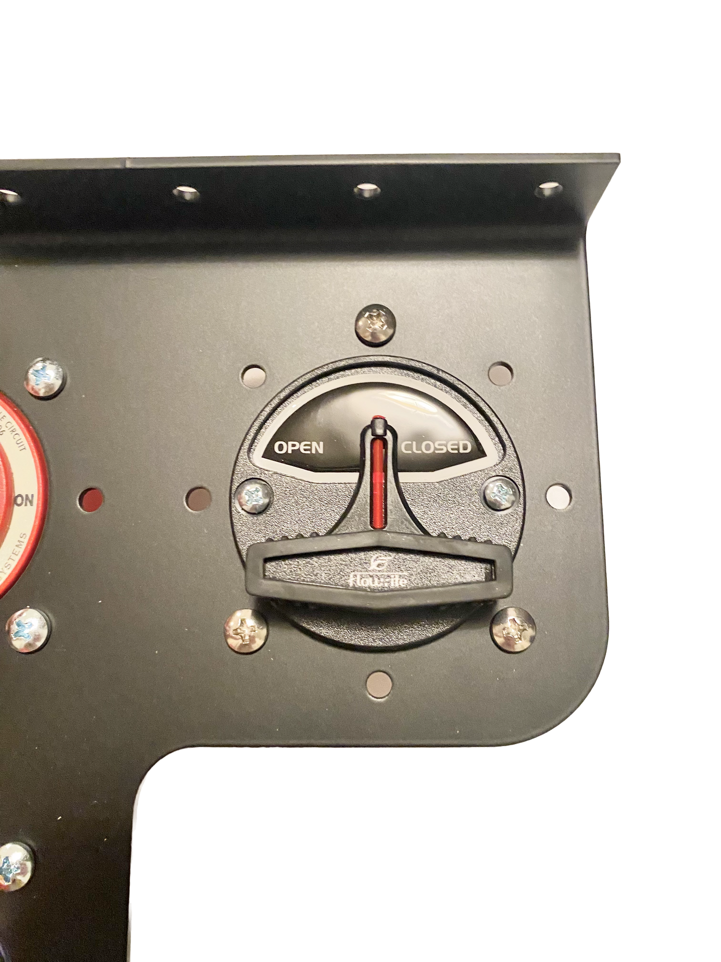 Skeeter bass boat Triple threat corner mounting bracket FlowRite plug switch installed