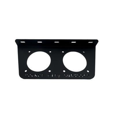 Universal dual battery switch mounting bracket for marine boats