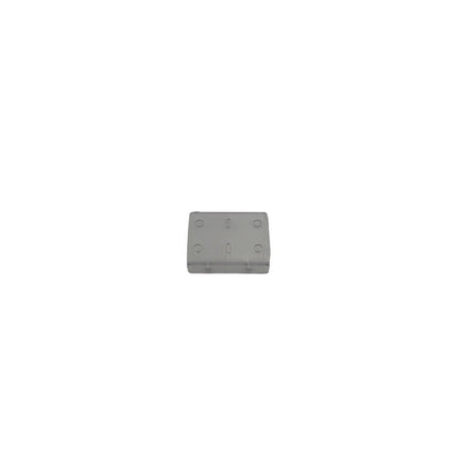Blue Sea 285 Circuit Breaker Bracket, a compact matte black aluminum mounting plate with raised edges and six holes