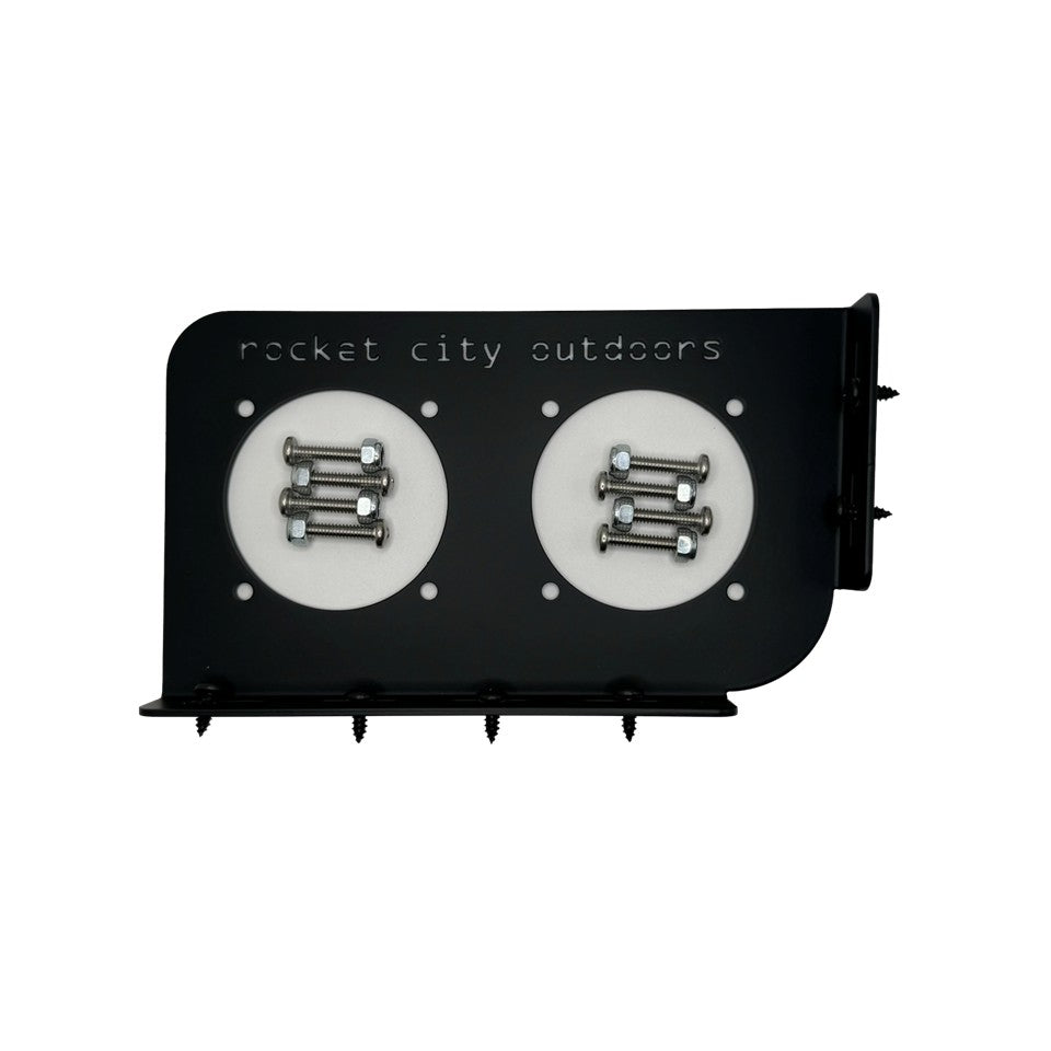 Caymas bass bass boat battery switch bracket mounting solution that fits CX18, CX19, CX20, CX21, XS20, and XS21 models.