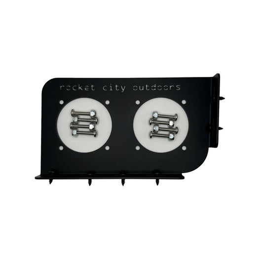 Caymas bass bass boat battery switch bracket mounting solution that fits CX18, CX19, CX20, CX21, XS20, and XS21 models.