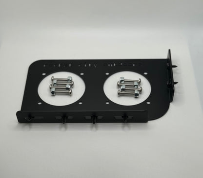 Caymas bass boat dual battery mounting bracket