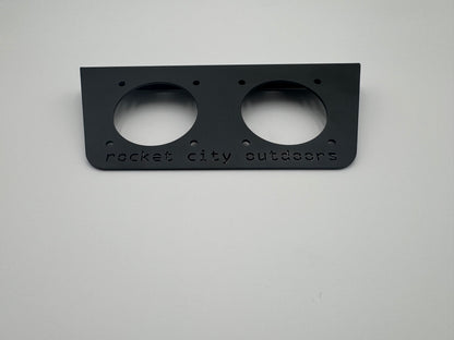 Universal double battery switch mounting brackets for any boat