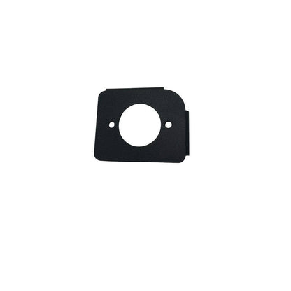 Egis 4701 Circuit Breaker Bracket, matte black metal mounting plate with a large center opening and two small holes