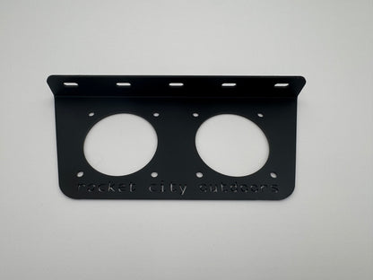 Universal double battery switch mounting brackets for any boat