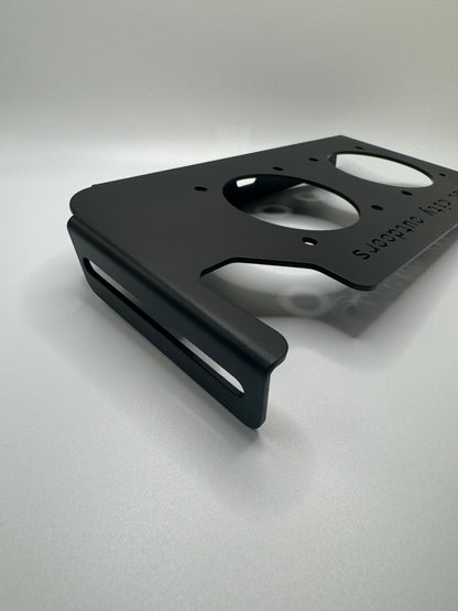 side mounting view of a phoenix battery switch bracket