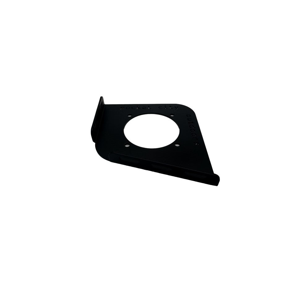 black metal Ranger Z Commanche R series trolling motor battery switch mounting bracket by rocket city outdoors
