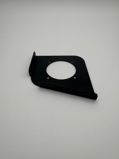 black metal Ranger Z Comanche R series trolling motor battery switch mounting bracket by rocket city outdoors