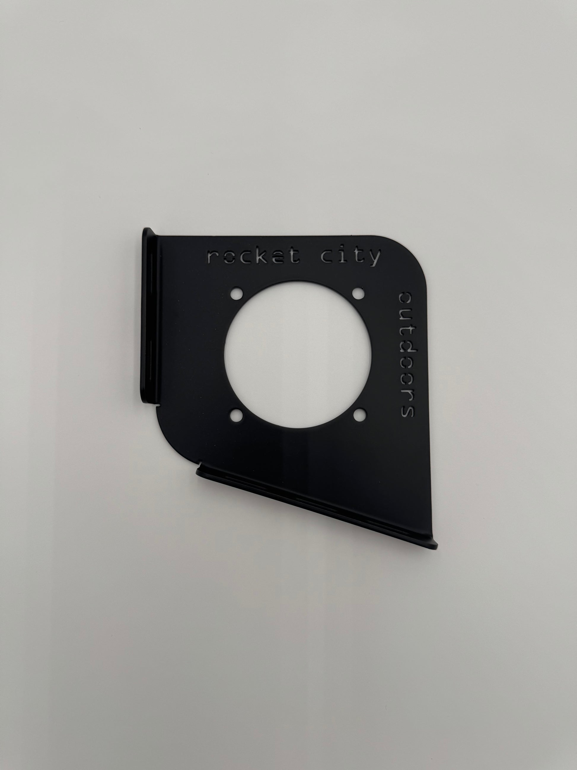 black metal Ranger Z Commanche R series trolling motor battery switch mounting bracket by rocket city outdoors