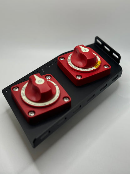 ranger bass boat r series battery switch bracket with switches displayed