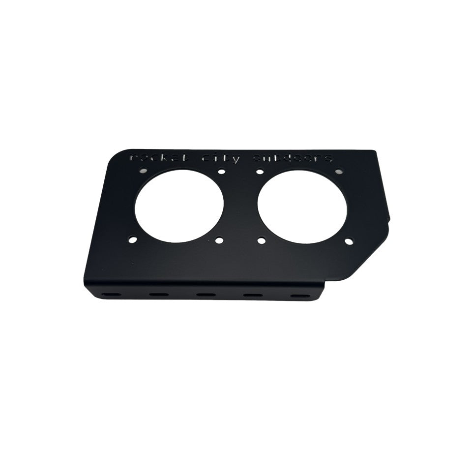 nitro specific bass boat double battery switch bracket lip bent down