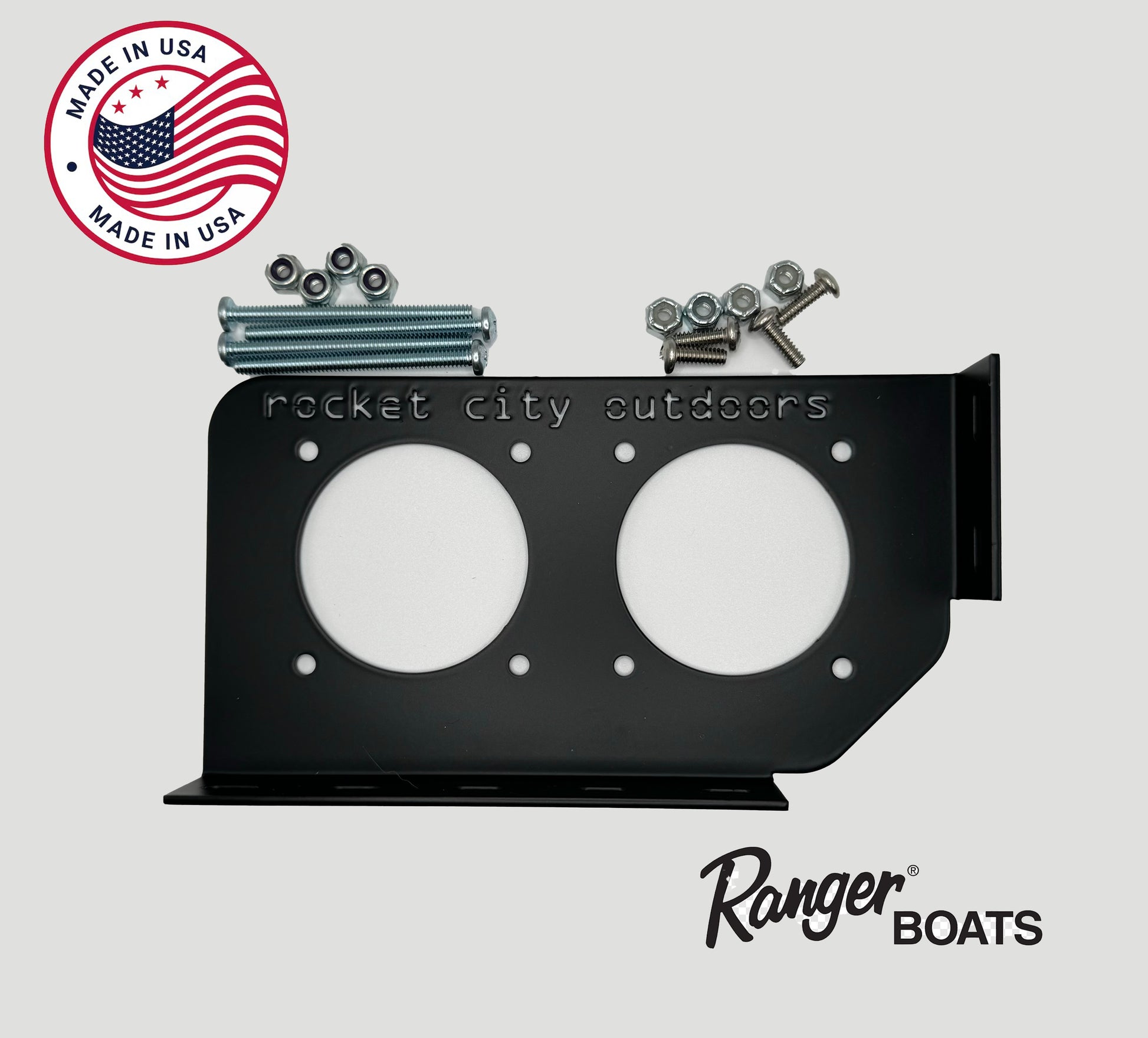 ranger bass boat double battery switch bracket that fits most ranger bass boats