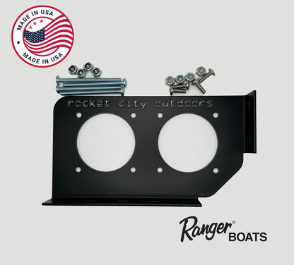 ranger bass boat double battery switch bracket that fits most ranger bass boats