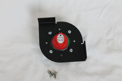 Black Powder Coated Single Generic Universal Battery Switch Mounting Bracket for Skeeter iClass FX and ZX Bass Boats