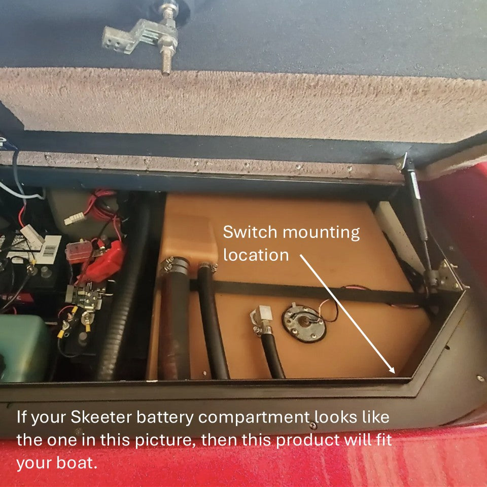 2000s skeeter ZX battery bilge compartment