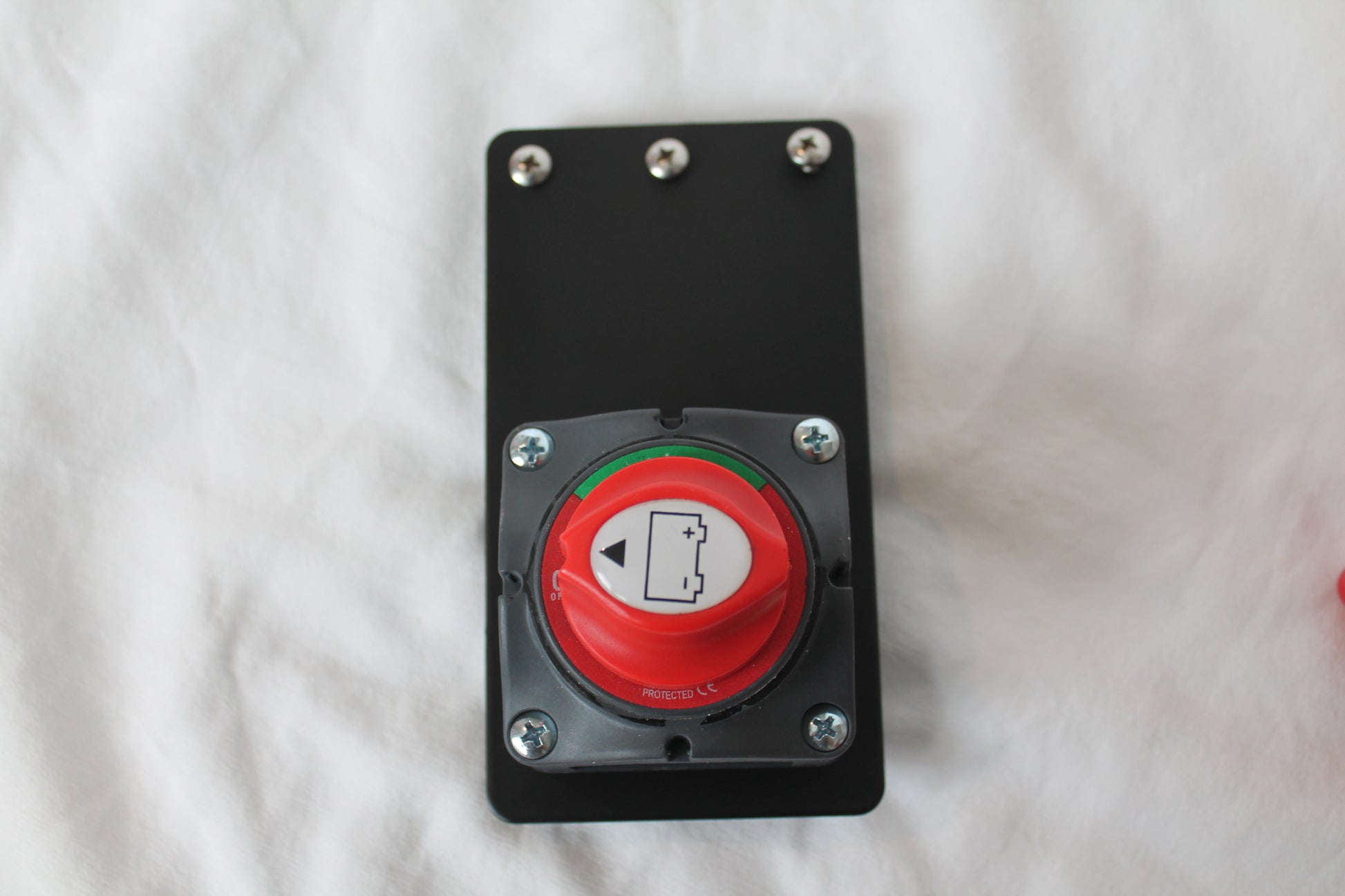 black powder coated aluminum universal generic battery switch bracket for bass boats like hennessey outdoor electronics the juice