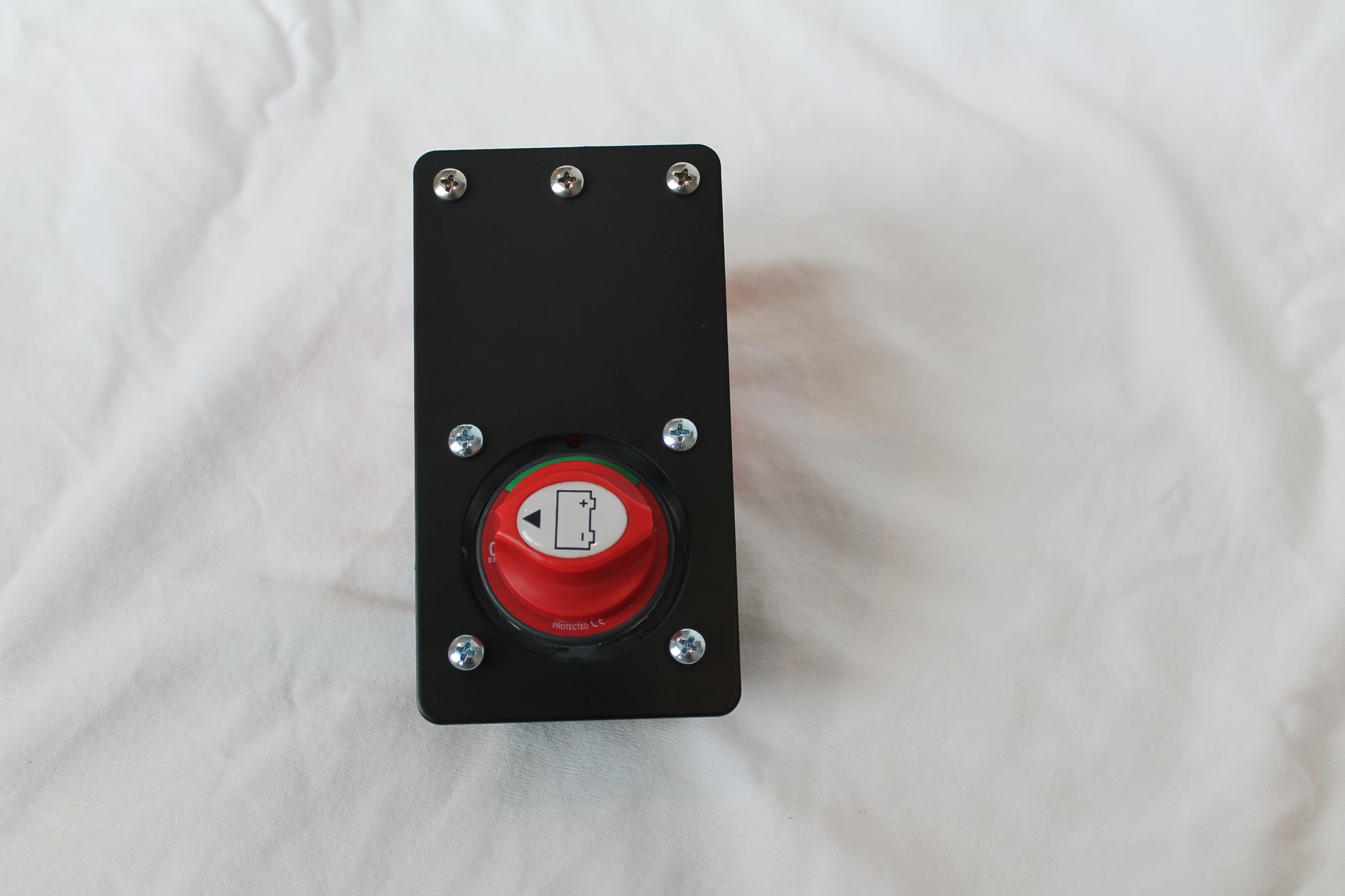 black powder coated aluminum universal generic battery switch bracket for bass boats like hennessey outdoor electronics the juice