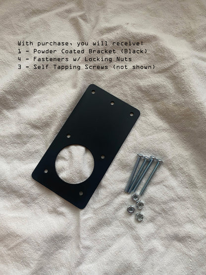 universal battery switch mounting bracket with mounting hardware