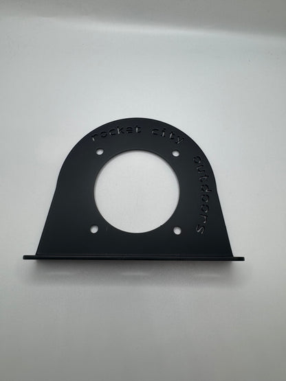 black powder coated aluminum non-corner mount universal generic battery switch bracket for Ranger nitro triton Phoenix caymas avid skeeter bass boats